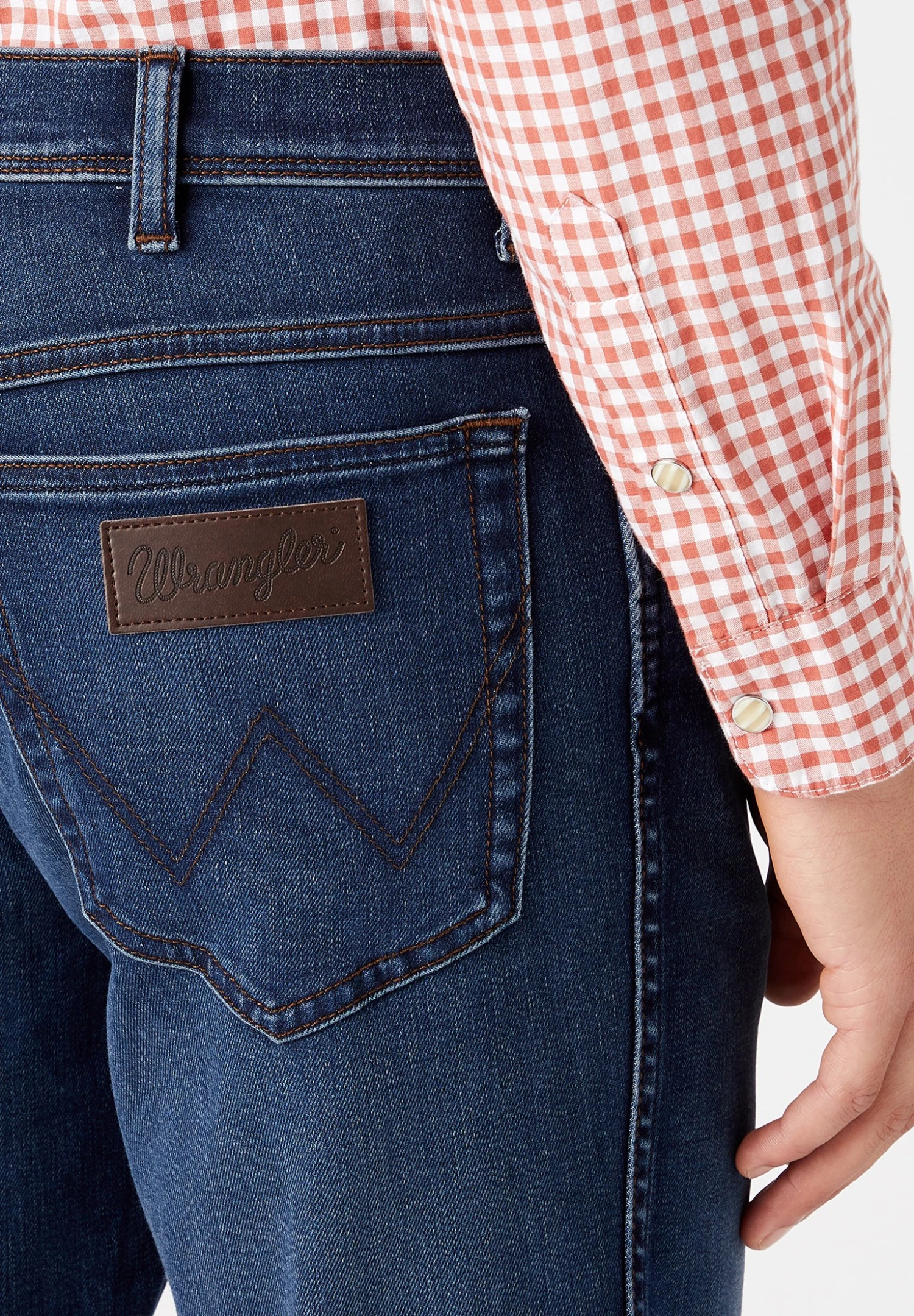 Wrangler Texas- Slim Fit Jeans - Dark-Blue Denim 6 Wrangler Texas- Slim Fit Jeans - Dark-Blue Denim - Afbeelding 4