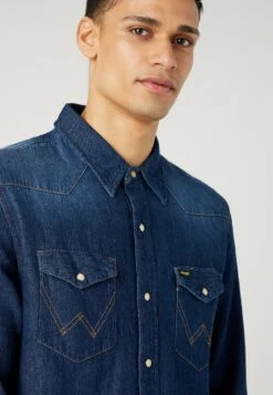 Wrangler 27Mw - Overhemd - Blau -Wrangler 4e831cf46fe148e4887ce103ab91dec7