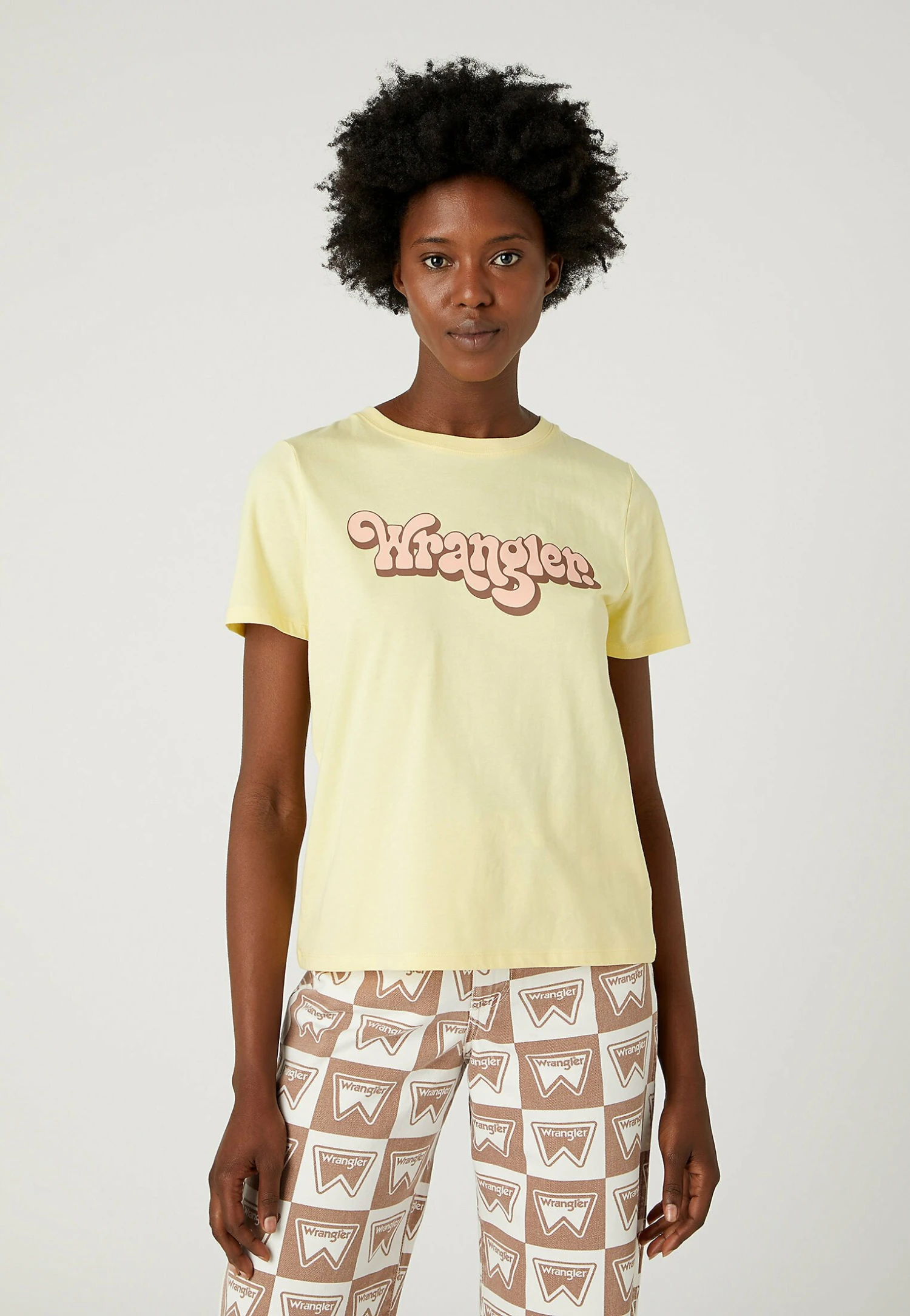 Wrangler Regular Tee - T-Shirt Print - Pale Banana 3 Wrangler Regular Tee - T-Shirt Print - Pale Banana