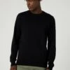 Wrangler Crewneck - Trui - Black -Wrangler 51c0bd32486e45b7ba49bb481a26c1ff
