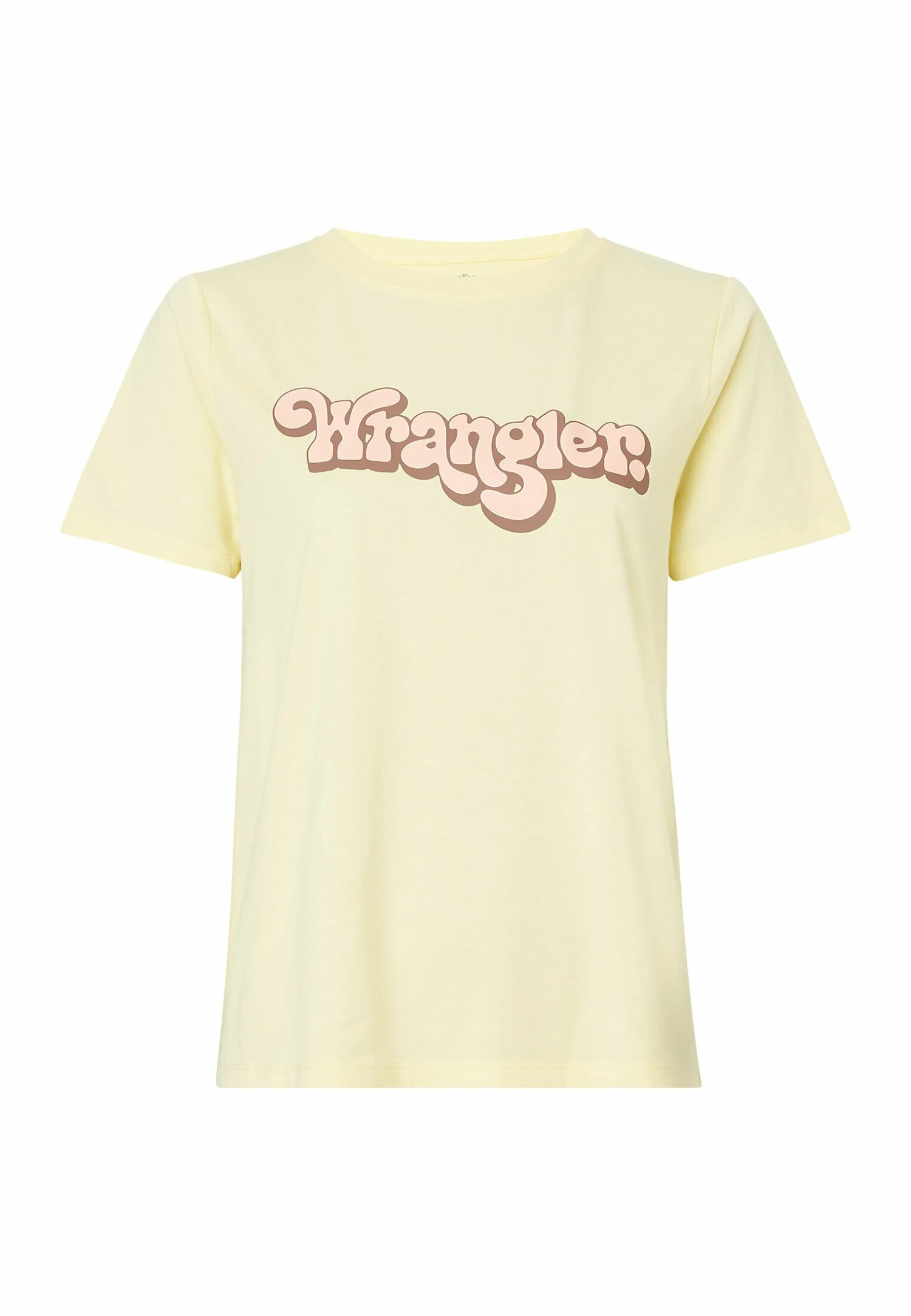 Wrangler Regular Tee - T-Shirt Print - Pale Banana 7 Wrangler Regular Tee - T-Shirt Print - Pale Banana - Afbeelding 5