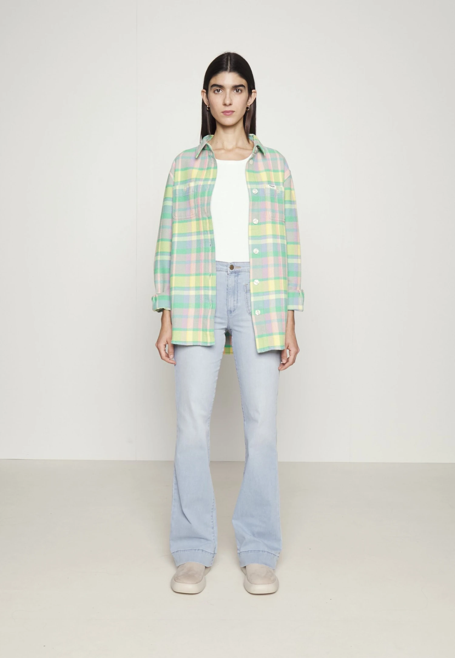 Wrangler Waffle Shaket - Bomberjacks - Powder Blue 4 Wrangler Waffle Shaket - Bomberjacks - Powder Blue - Afbeelding 2