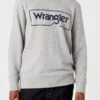 Wrangler Frame Logo Crew - Sweater - Mid Grey Melee -Wrangler 56ea4efe6b944ee3a63780f6be12344a