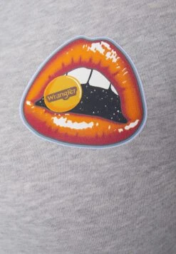 Wrangler Shrunken Band Tee - T-Shirt Print - Light Grey -Wrangler 579a9c82a25d447db6fccfbfc9521dc9