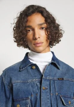 Wrangler 124Mj Leon Bridges - Spijkerjas - Worn Indigo -Wrangler 57b2c9a34cde45a1931d120137d3a1b4