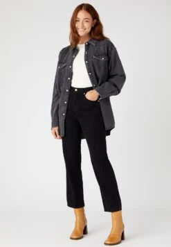 Wrangler Wild West - Straight Leg Jeans - Black Denim -Wrangler 59b46ead287941a3897e482fea93845e