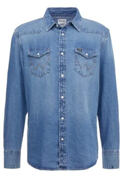 Wrangler 27Mw - Overhemd - Blue 12 Wrangler 27Mw - Overhemd - Blue -Wrangler 5a8bea54e82547ac84d82eb71a9a99f4