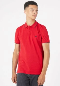 Wrangler Tipped With Logo - Poloshirt - Red