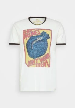 Wrangler Prunes Ringer Tee - T-Shirt Print - Vanilla Ice -Wrangler 5fd9454deb094b35b5a459507ae06d6d