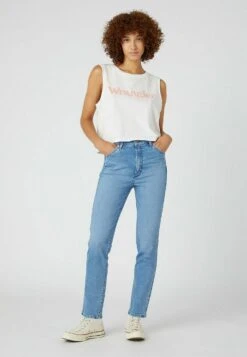 Wrangler Sleeveless- Top - Worn White 8 Wrangler Sleeveless- Top - Worn White -Wrangler 60cbb4e74e4a4230a6f978cf696b43a5