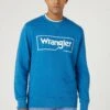 Wrangler Frame Crew - Sweater - Deep Water -Wrangler 62104178a3e746f1bce4d0bcb1dbd868
