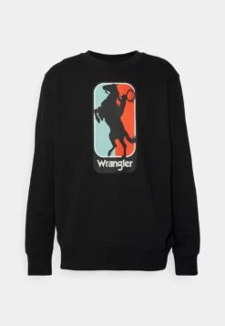 Wrangler Logo Crew- Sweater - Faded Black -Wrangler 6280deaad84e4c91b82d5b5fe1b6f7bc