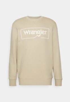 Wrangler Frame Logo Crew - Sweater - Peyote Beige