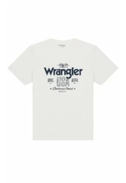 Wrangler Americana Tee - T-Shirt Print - Worn White -Wrangler 657cfd0c80714ce2a03bc41dc6a7c576