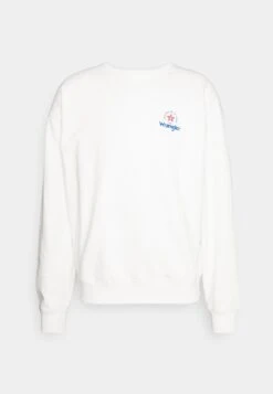 Wrangler Logo Crew - Sweater - White -Wrangler 67339dc4debc44408fb472f4282c7d17
