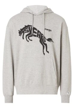 Wrangler 75Th Anni Hoodie - Hoodie - Mid Grey Mel -Wrangler 686cd92a00b9417091c186b128407176