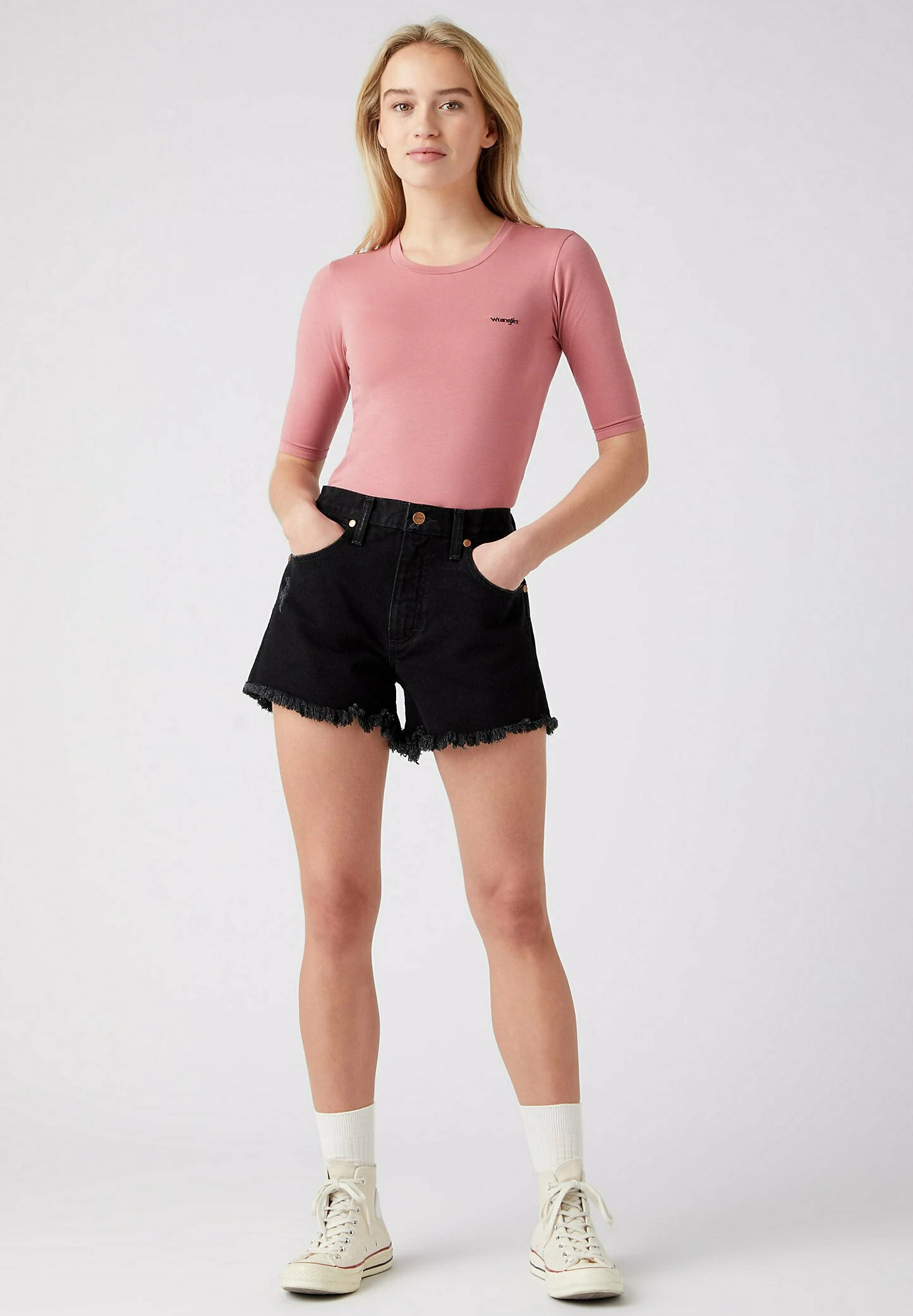 Wrangler Festival- Jeansshort - Black 4 Wrangler Festival- Jeansshort - Black - Afbeelding 2