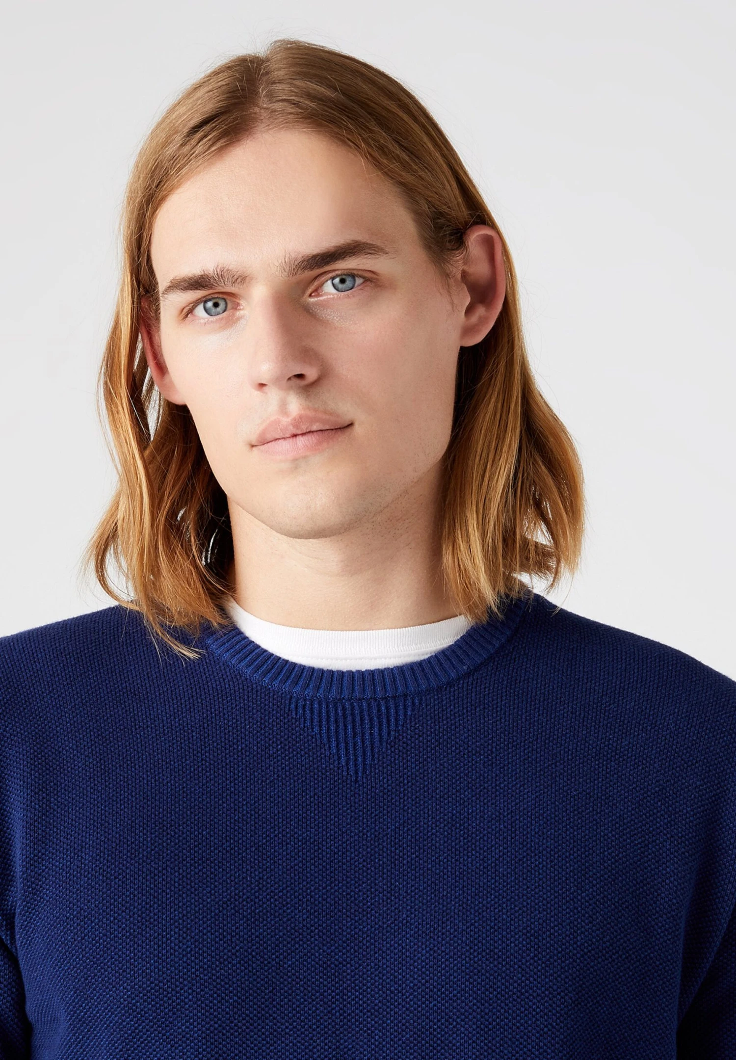 Wrangler Two Tone - Trui - Medieval Blue 6 Wrangler Two Tone - Trui - Medieval Blue - Afbeelding 4