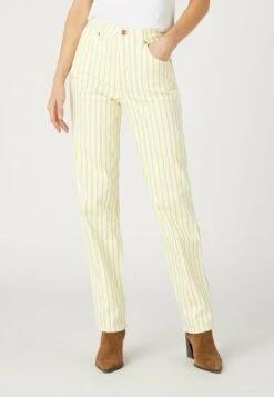 Wrangler Mom Straight - Broek - Sunshine Stripes