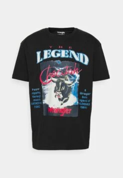 Wrangler Graphic Tee - T-Shirt Print - Faded Black -Wrangler 723b755bedd54dbeb5cba7ac613aca20