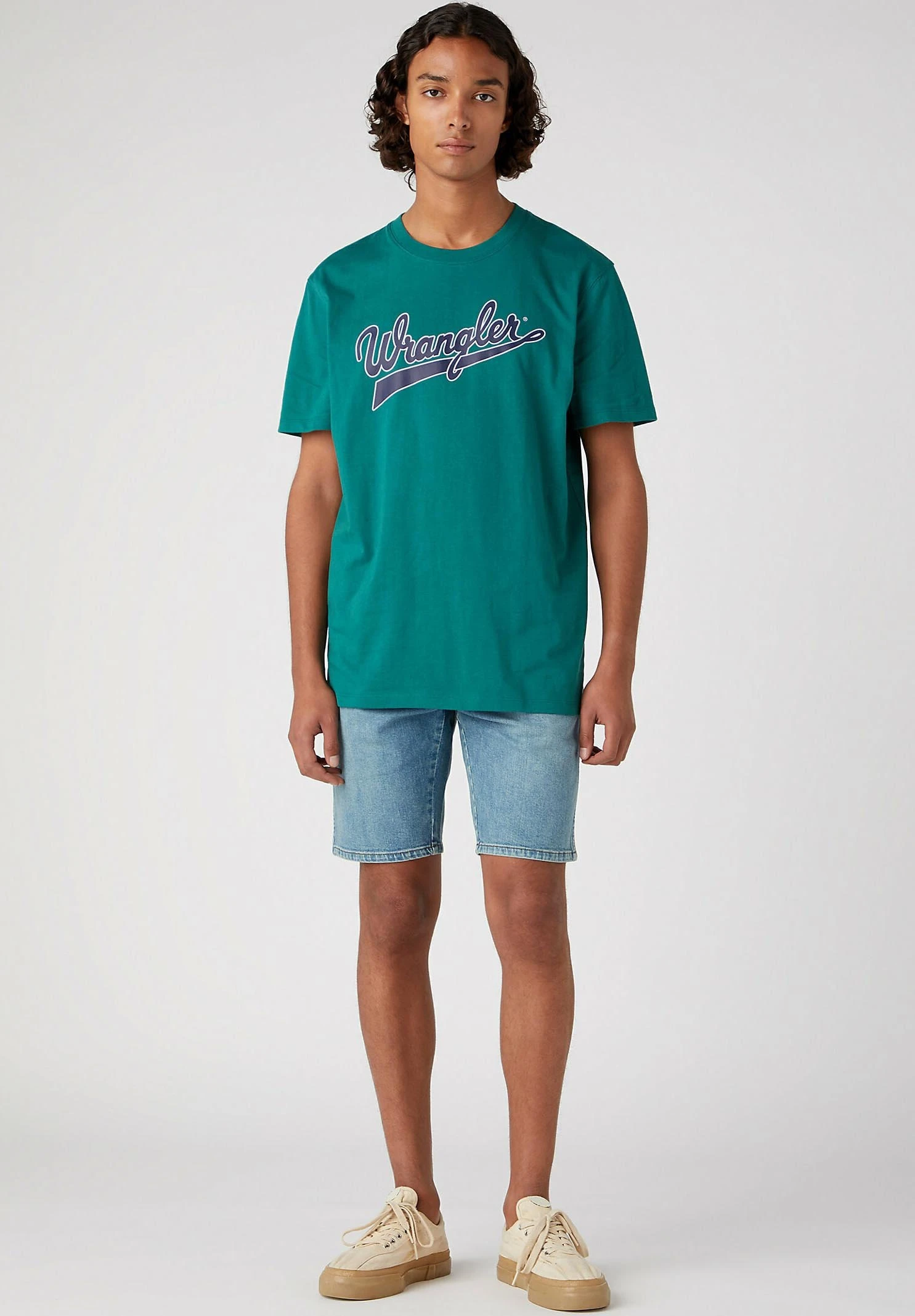 Wrangler Branded- T-Shirt Print - Bayberry Green 4 Wrangler Branded- T-Shirt Print - Bayberry Green - Afbeelding 2
