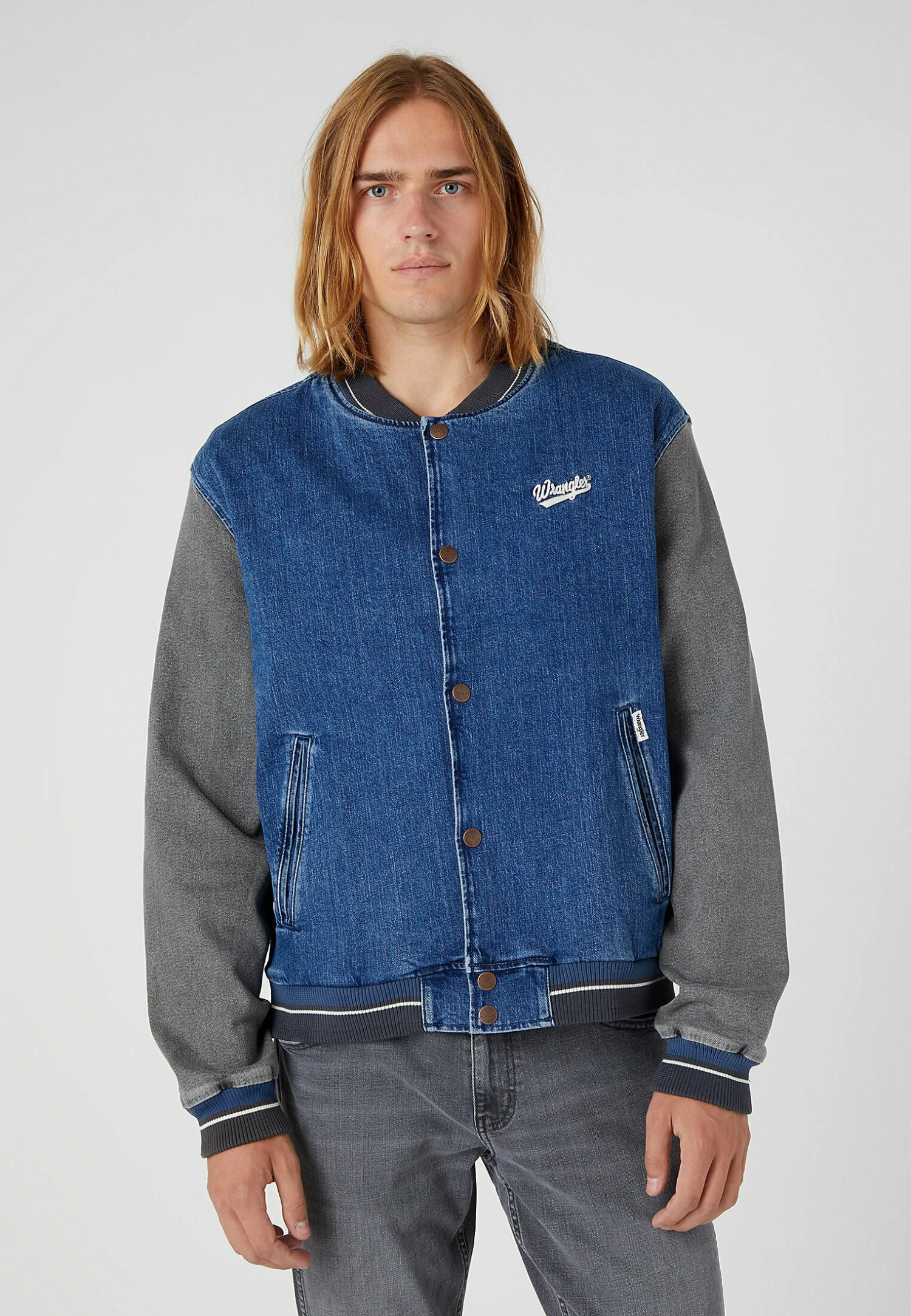 Wrangler Baseball- Spijkerjas - Easy Indigo 5 Wrangler Baseball- Spijkerjas - Easy Indigo - Afbeelding 3