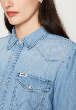 Wrangler Balloon Sleeve Shirt - Overhemdblouse - Scare Crow​ -Wrangler 75df4cf8acfc4294a7e0bd5203052547