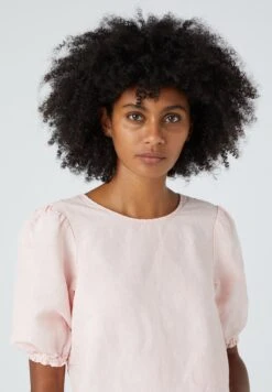 Wrangler Puff Sleeve Shirt - Sweater Met Rits - Rose -Wrangler 75fc6920b8674952b78f95c69759bafb