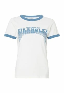Wrangler Ringer Tee - T-Shirt Print - Worn White -Wrangler 7632b8f32ba24bac977a6a44c7617b41