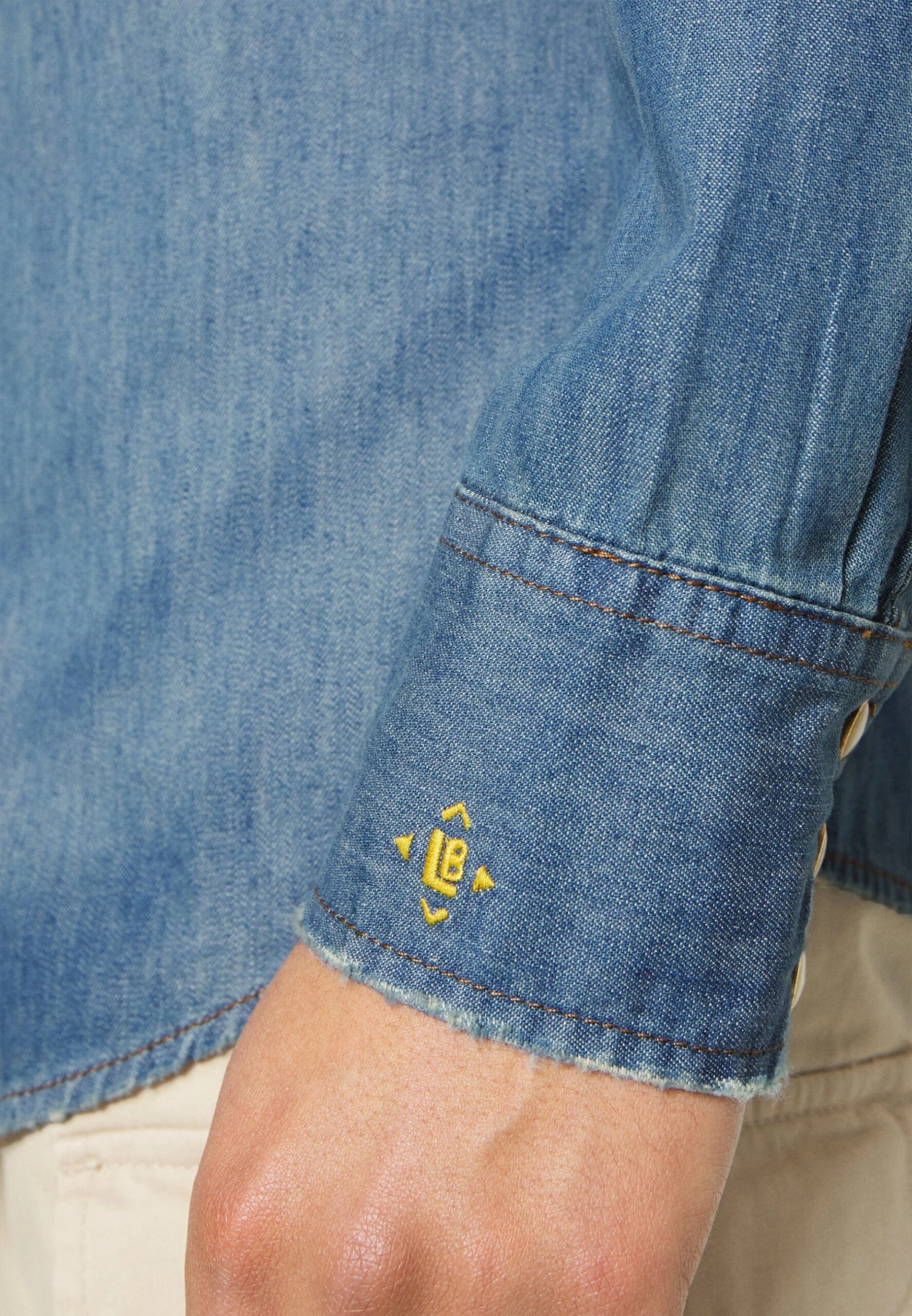 Wrangler Leon - Overhemd - Washed Indigo 7 Wrangler Leon - Overhemd - Washed Indigo - Afbeelding 5