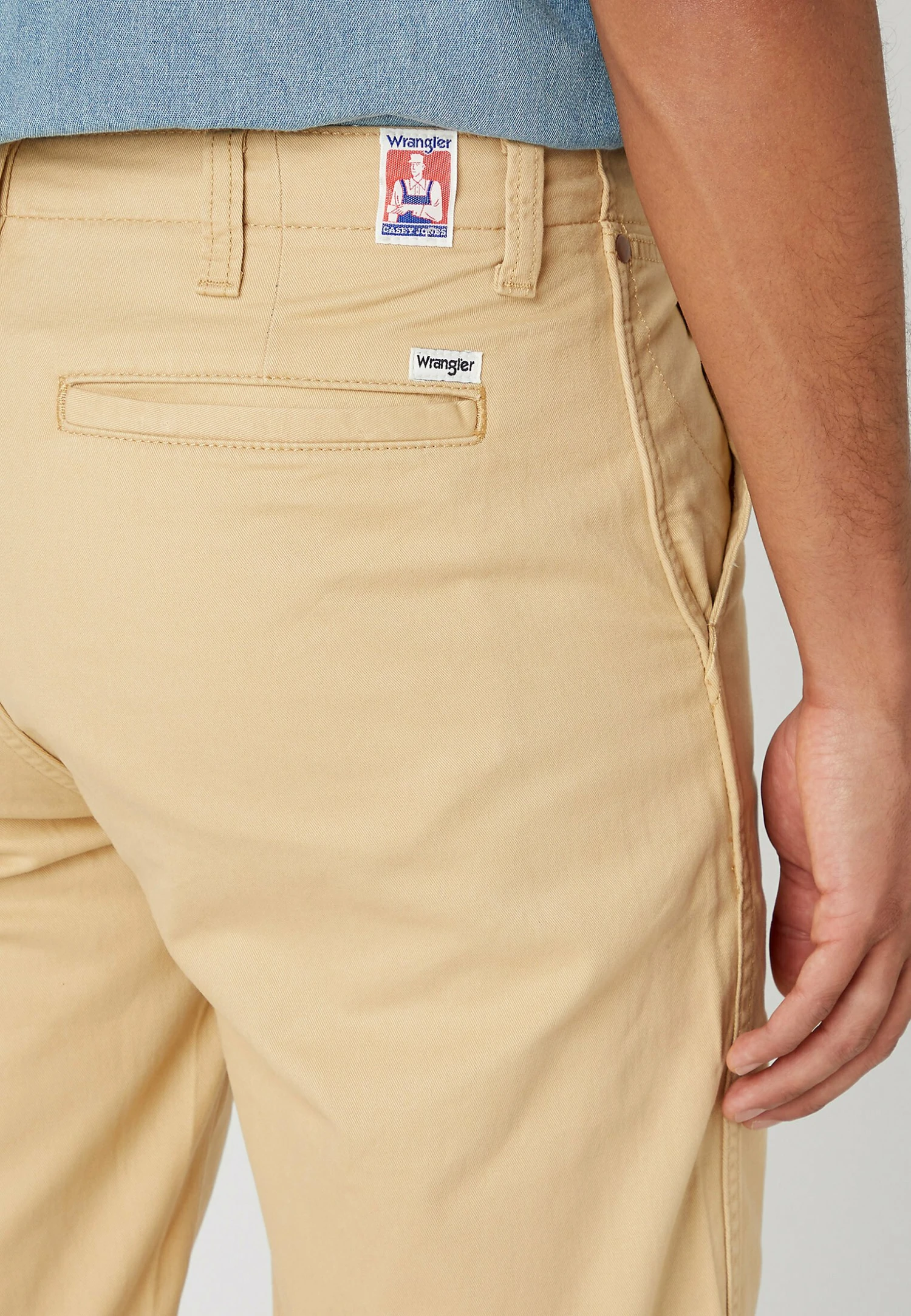 Wrangler Casey - Jeansshort - Taos Taupe 7 Wrangler Casey - Jeansshort - Taos Taupe - Afbeelding 5