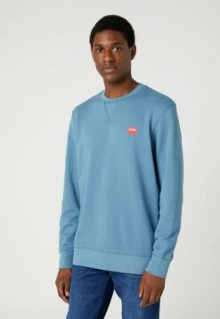 Wrangler Sign Off- Sweater - Captains Blue