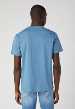 Wrangler T-Shirt Print - Captains Blue -Wrangler 7b6a49c9ea8444d29a8e4a6bc873c71e