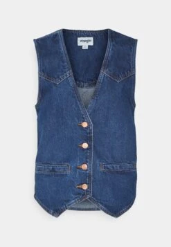 Wrangler Slim Vest - Bodywarmer - Dark Wash -Wrangler 80039d74017e4f37ac5c6be06c990ce0