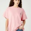 Wrangler Girlfriend - T-Shirt Print - Sick Pink -Wrangler 8022a49262a04f9fa68ad6cf3b703032
