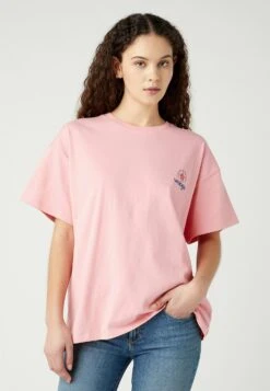 Wrangler Girlfriend - T-Shirt Print - Sick Pink