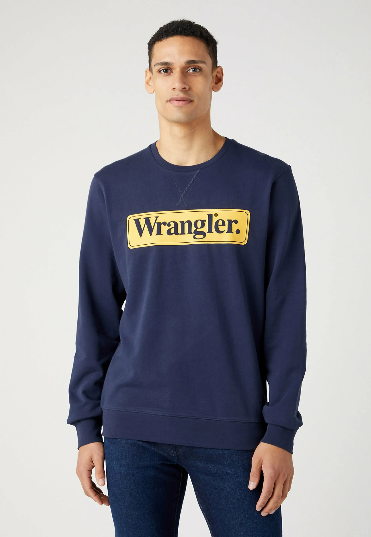 Wrangler Seasonal Crew - Sweater - Navy 3 Wrangler Seasonal Crew - Sweater - Navy