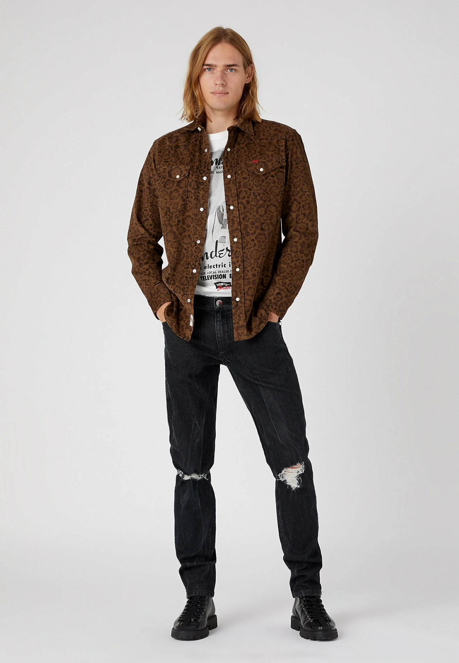 Wrangler Western- Overhemd - Jaguar 4 Wrangler Western- Overhemd - Jaguar - Afbeelding 2