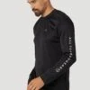 Wrangler All Terrain Gear Ls Sun Tee - Longsleeve - Black