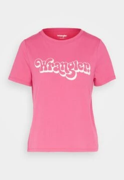 Wrangler Regular Tee - T-Shirt Print - Fuchsia Rose -Wrangler 81da86f72c73496ca388cc6645852529