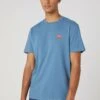 Wrangler Sign Off Tee - T-Shirt Basic - Captains Blue -Wrangler 84a26f1ed25c406989fe44c42390889b