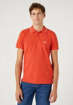 Wrangler Tipped With Logo - Poloshirt - Light Red