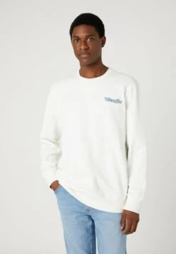 Wrangler Graphic Crew - Sweater - Worn White