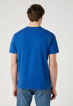 Wrangler Pocket Tee - T-Shirt Print - True Blue -Wrangler 88cfc3991234467fbbd4b264cab8da1a
