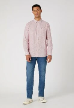 Wrangler Pocket- Overhemd - Red -Wrangler 8a28e01843c64977a498cf2b20b2fd97