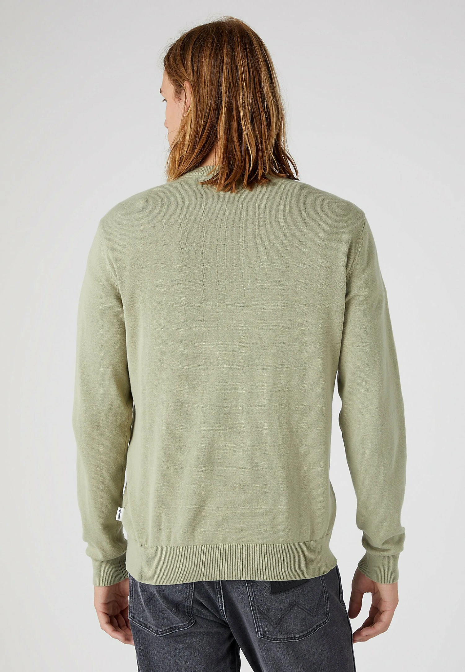 Wrangler Crewneck - Trui - Tea Leaf 5 Wrangler Crewneck - Trui - Tea Leaf - Afbeelding 3