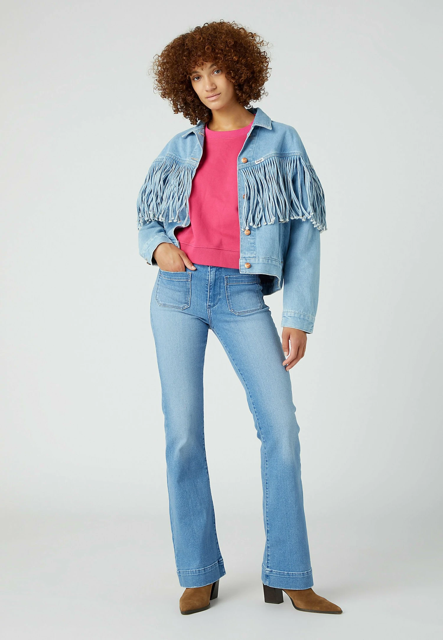 Wrangler Western Fringe- Spijkerjas - Cloud Nine 4 Wrangler Western Fringe- Spijkerjas - Cloud Nine - Afbeelding 2