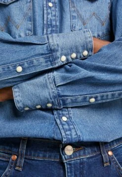 Wrangler 27Mw - Overhemd - Blue 13 Wrangler 27Mw - Overhemd - Blue -Wrangler 8d129d0b50634eebbd09fd8711a70b46