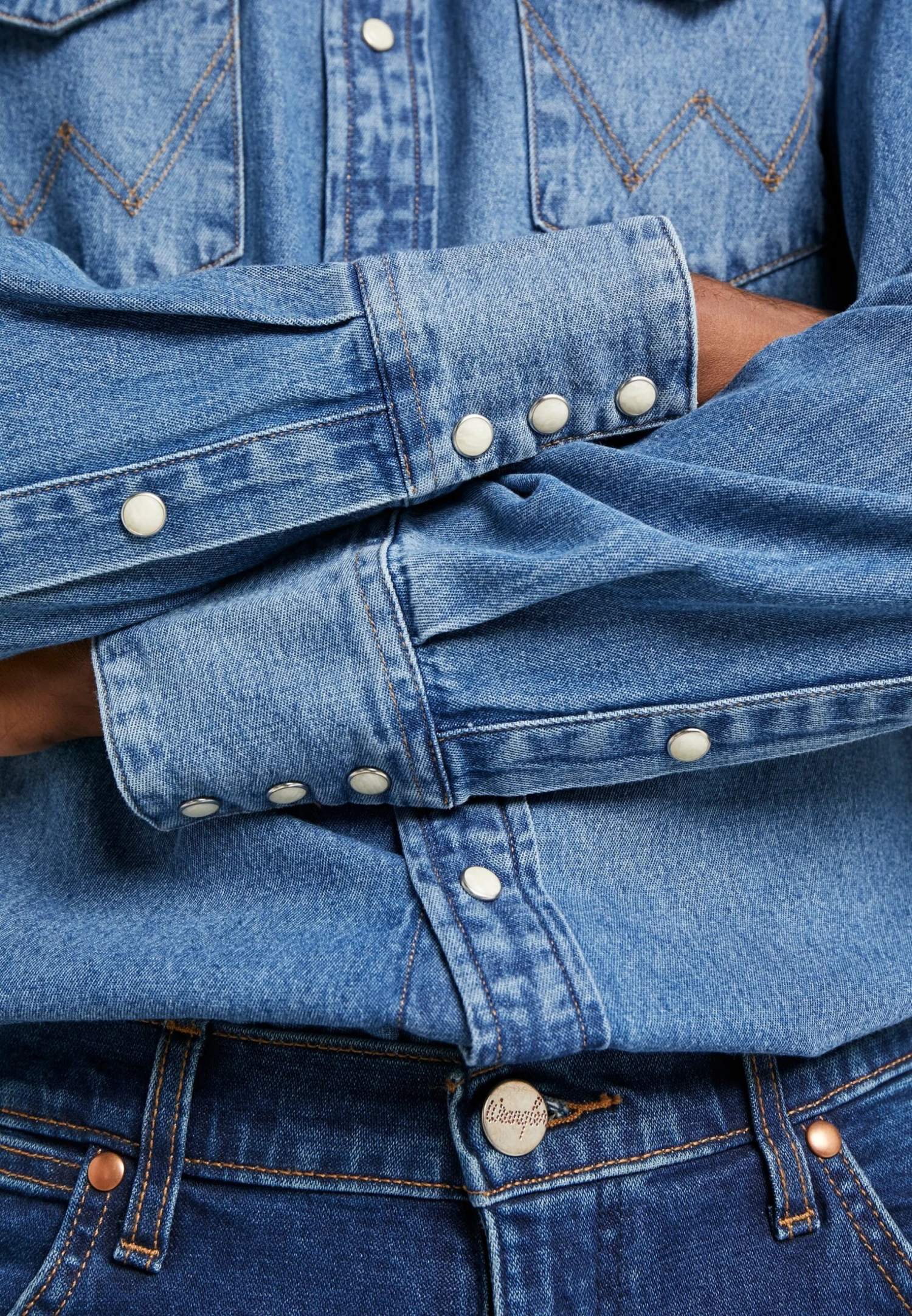 Wrangler 27Mw - Overhemd - Blue 8 Wrangler 27Mw - Overhemd - Blue - Afbeelding 6