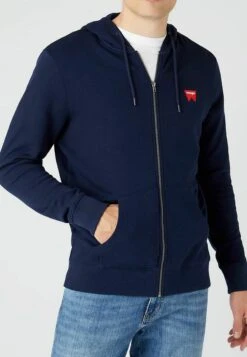 Wrangler Sign Off- Sweater Met Rits - Navy